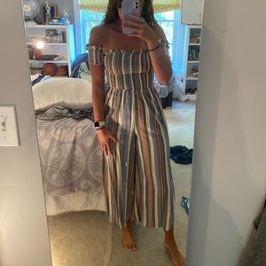 multi colored sleeveless jumpsuit